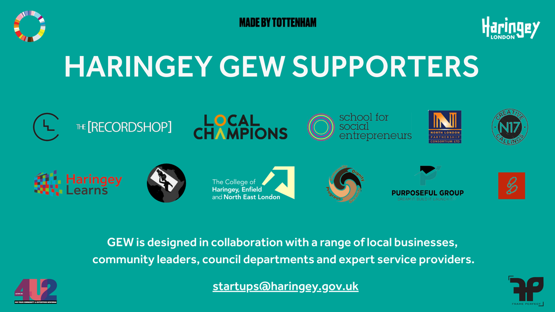 PURPOSEFUL GROUP WILL BE DELIVERING A WORKSHOP FOR HARINGEY COUNCIL DURING GLOBAL ENTREPRENEURSHIP WEEK