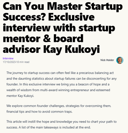 Boardshape.com interview with Kay Kukoyi, Purposeful Group