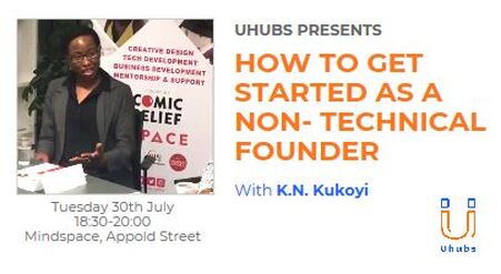 Kay Kukoyi runs a Uhubs workshop on 